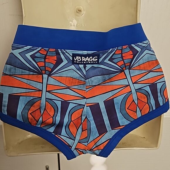 VB Rags Women's Volleyball Shorts Large Blue - Picture 4 of 16